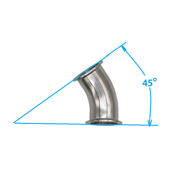 2 Inch Stainless steel 45C T.C Elbow