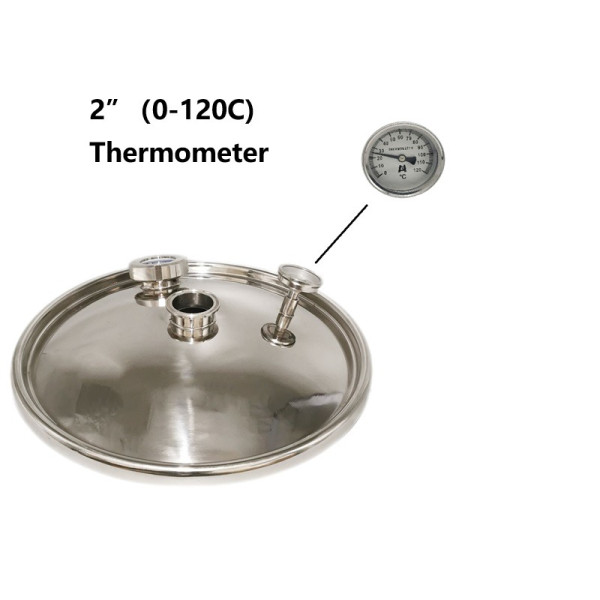 2" Dial Thermometer (0-120C) with 1/4" BSP fitting