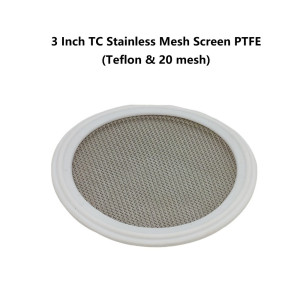 3 Inch TC Stainless Mesh Screen PTFE (Teflon & 20 mesh)