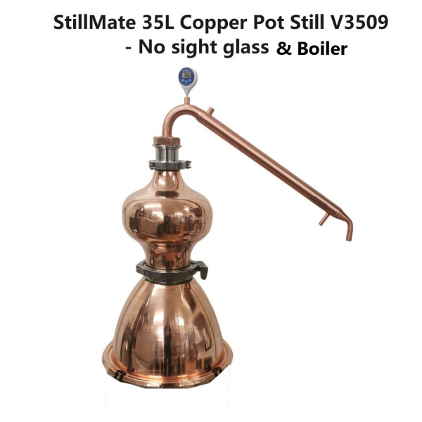 35L Alembic Copper Pot  still Top V3509 No Boiler - No sight glass