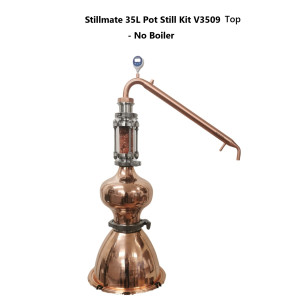 35L Alembic Copper Pot  still Top V3509 No Boiler - With sight glass