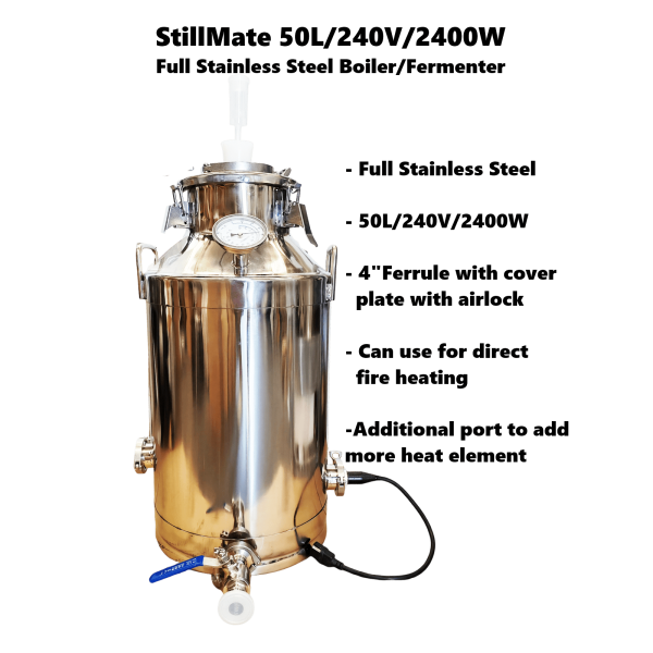 StillMate Multi-Purpose 50L/240V/2400W Electrical Boiler/Fermenter/Kettle