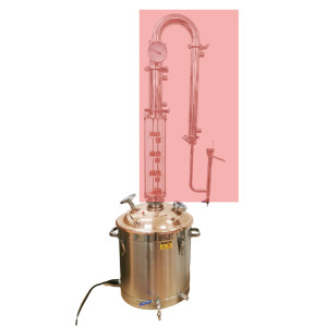 240V/2400W Temperature Controlled 50L Boiler with Copper Lid/dome /Sight glass