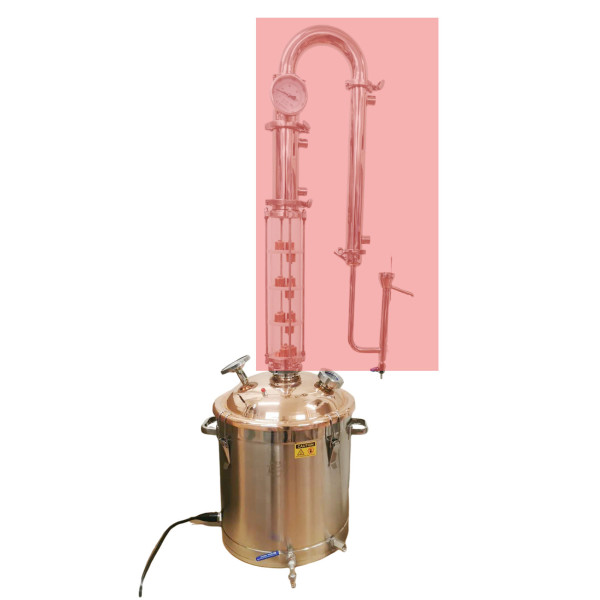 240V/2400W Temperature Controlled 50L Boiler with Copper Lid/dome /Sight glass