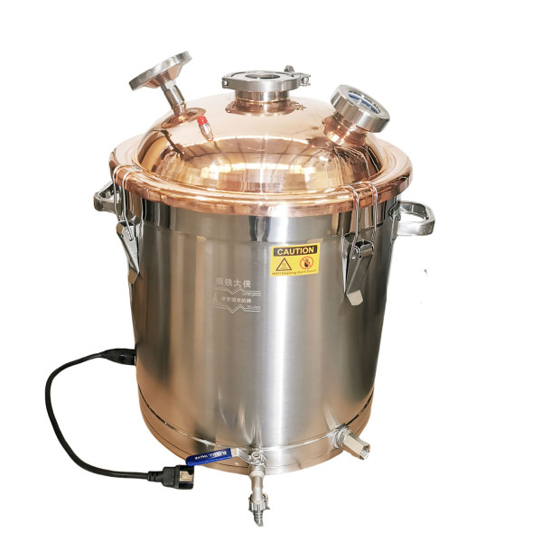 240V/2400W Temperature Controlled 50L Boiler with Copper Lid/dome /Sight glass