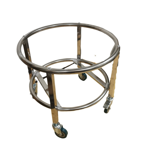 Heavy Duty 50cm Stainless steel Dolly(with Wheels) for 125L Kettle/Fermenter
