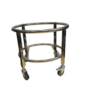 Heavy Duty 50cm Stainless steel Dolly(with Wheels) for 125L Kettle/Fermenter