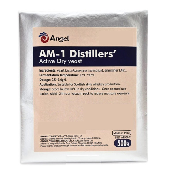 Repacked 20g Angel  AM-1 Whisky Yeast Make  25L Brew