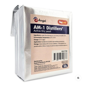 Repacked 20g Angel  AM-1 Whisky Yeast Make  25L Brew