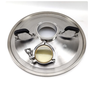 Stainless Steel Distillation Lid for 65L Digiboil Boiler/65L Brewzilla with 4" TC Ferrule & 3" Sight glass