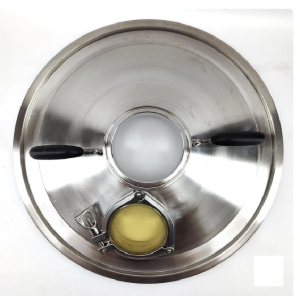 Stainless Steel Distillation Lid for 65L Digiboil Boiler/65L Brewzilla with 4" TC Ferrule & 3" Sight glass