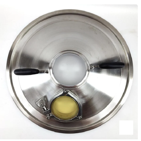 Stainless Steel Distillation Lid for 65L Digiboil Boiler/65L Brewzilla with 4" TC Ferrule & 3" Sight glass