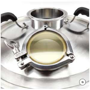 Stainless Steel Distillation Lid for 65L Digiboil Boiler/65L Brewzilla with 4" TC Ferrule & 3" Sight glass