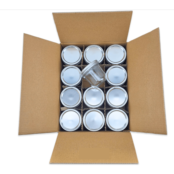 12 x 300mL Wide Mouth Mason Jars with Lids