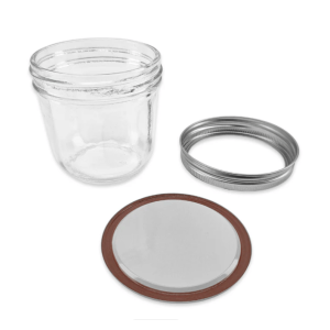 12 x 300mL Wide Mouth Mason Jars with Lids