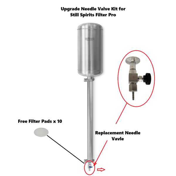 Upgrade Stainless steel Needle valve kit for Still Spirits FILTER PRO