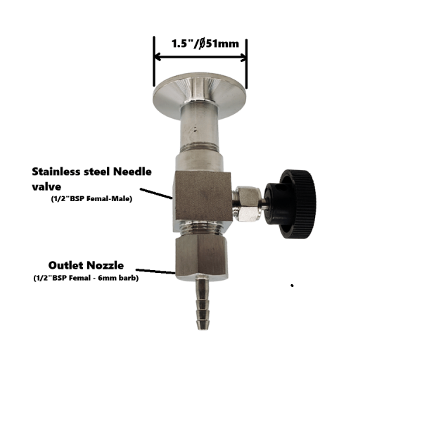Upgrade Stainless steel Needle valve kit for Still Spirits FILTER PRO