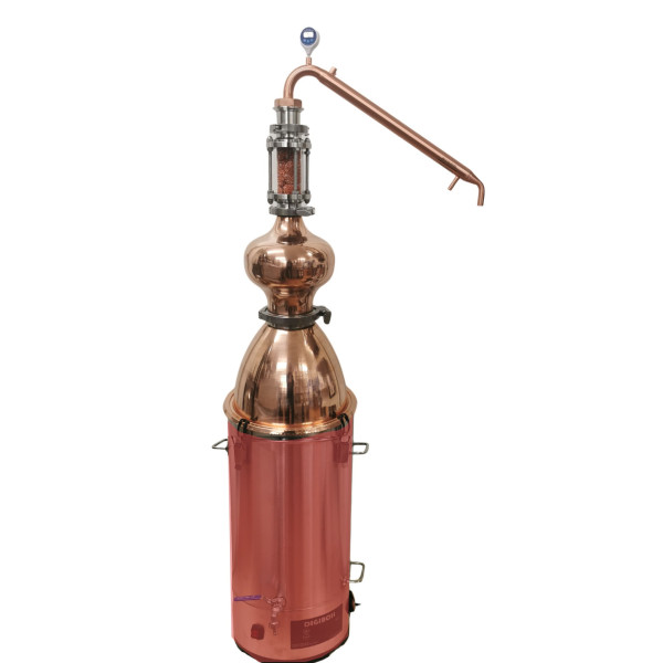 35L Alembic Copper Pot  still Top V3509 No Boiler - With sight glass