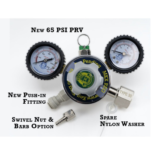 KegKing MKX CO2 Two Gauge Regulator