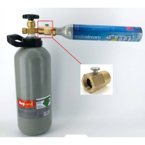 Sodastream Filling Adaptor with Bleed Valve (AUS Thread)