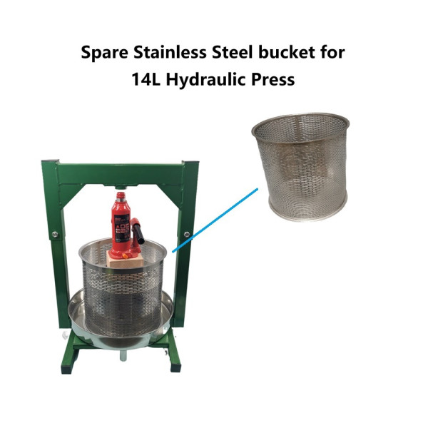 Spare Stainless Steel Bucket for Heavy Duty 14L Hydraulic Press