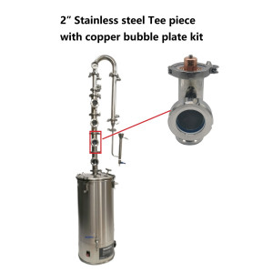 2 Inch Stainless Steel Tee Piece with Bubble plate Set
