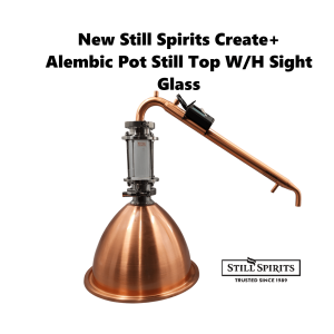 New Still Spirits Create+ Alembic Pot Still Copper Condensor Kit with Sight glass/Gin Basket