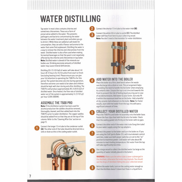 New Deluxe Still Spirits Create+T500 Pro Copper Condensor Distilery Kit -25L Turbo Boiler