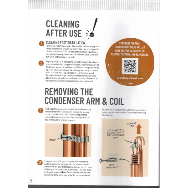 New Deluxe Still Spirits Create+T500 Pro Copper Condensor Distilery Kit -25L Turbo Boiler