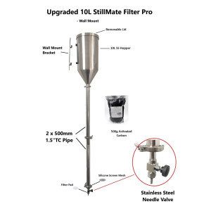 Upgraded Stillmate 10L Stainless steel Filter Pro -Standard-Wall Mounted
