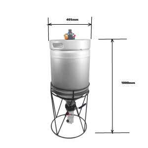 60L Stainless Steel Conical Fermenter/Kegmenter Pressure Fermenter Kit