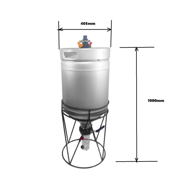 60L Stainless Steel Conical Fermenter/Kegmenter Pressure Fermenter Kit