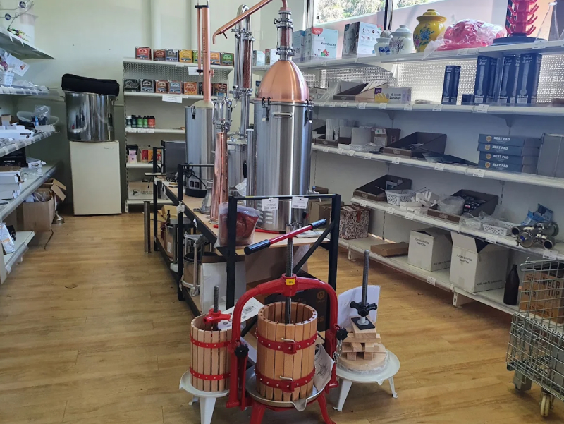 Home brewing equipment at Brewers Choice
