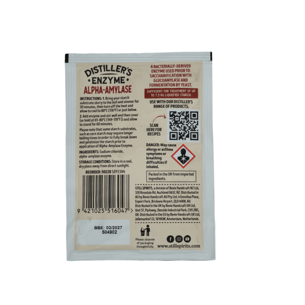 Still Spirits Distiller's Enzyme Alpha-amylase 12g