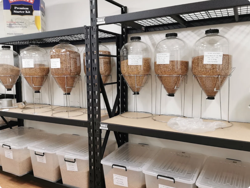 Brewing and distilling supplies at the Brewers Choice store