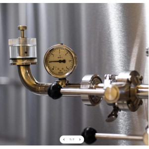 1.5 Inch TC Horizontal Port Spunding Valve with Pressure Gauge